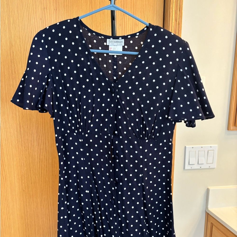 NEW Savannah Polka Dot Pants Dress - Size 7
